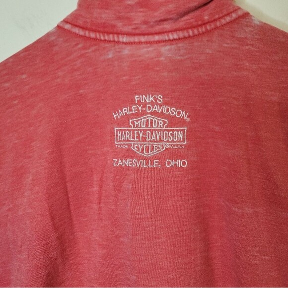 Harley Davidson Pink Zip Up Jacket Size Large - Picture 8 of 10